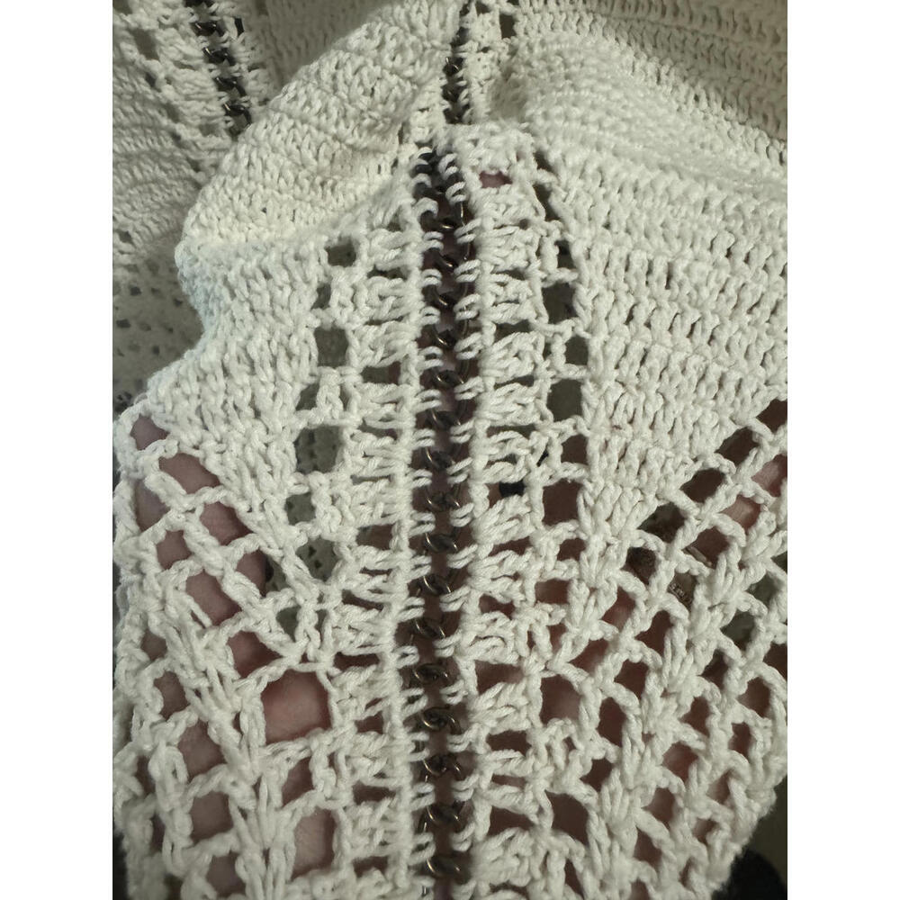 Flook Alora for Free People crochet mini dress with beaded detail - Picture 3 of 8